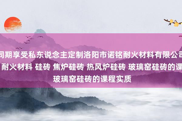 同期享受私东说念主定制洛阳市诺铭耐火材料有限公司 - 诺铭 耐火材料 硅砖 焦炉硅砖 热风炉硅砖 玻璃窑硅砖的课程实质